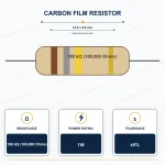 مقاومت 180K-2W 5% کربني