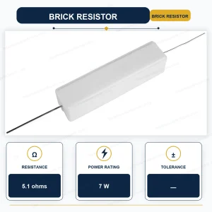 مقاومت 5.1R-7W آجري