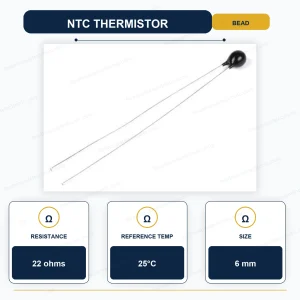 مقاومت حرارتي NTC 22R-6MM
